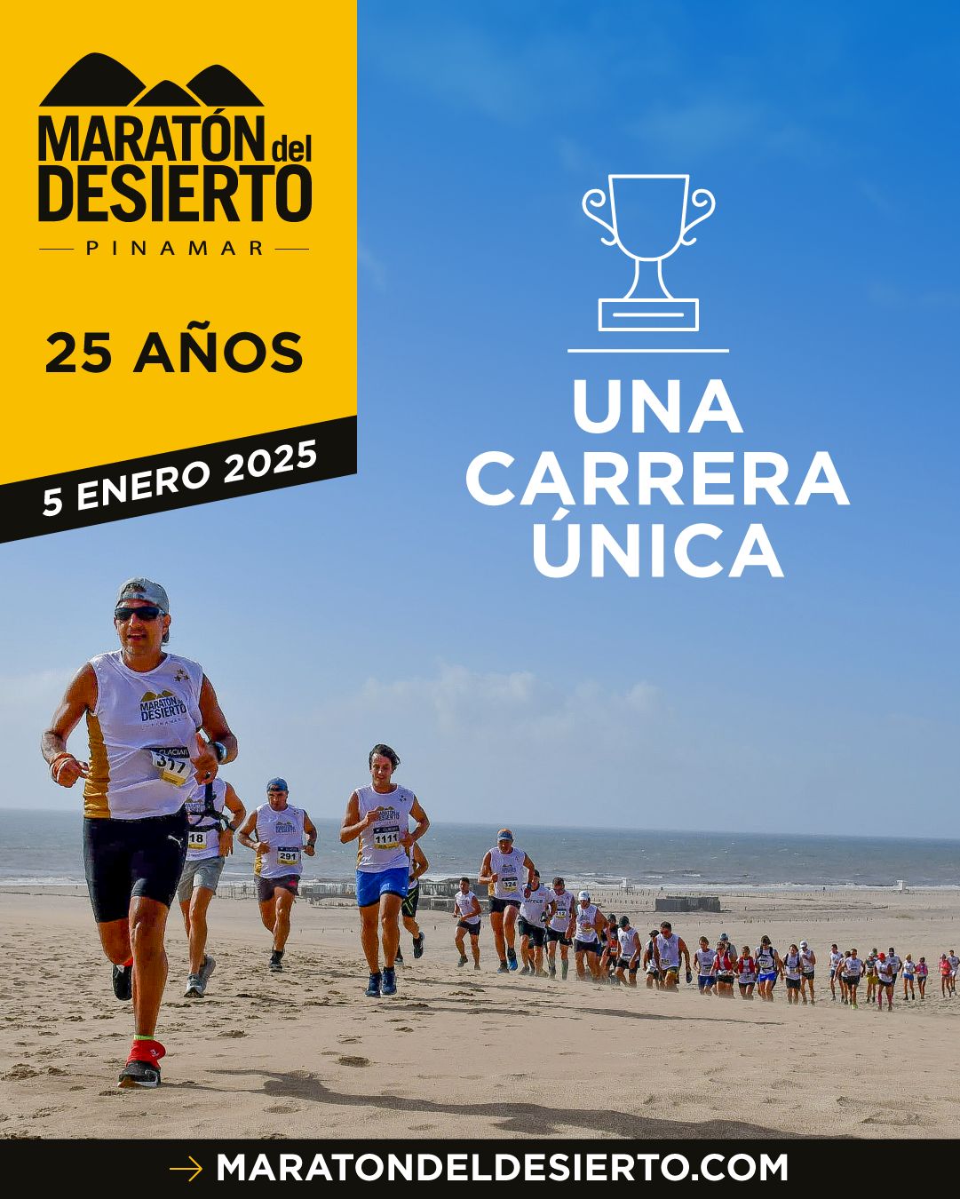 Imagen del evento Maraton del Desierto Pinamar 25 años